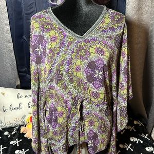 Purple Flowy top